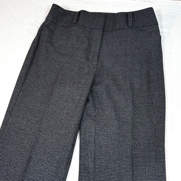 White House Black Market Pants - White House Black Market The Boot Grey Houndstooth Bootcut Dress Pants Womens 4